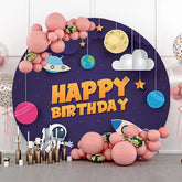 Raum Handwerk Planet Stern Mond Runden Geburtstag Hintergrund